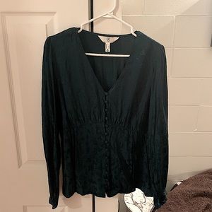 Blouse with small flowered details